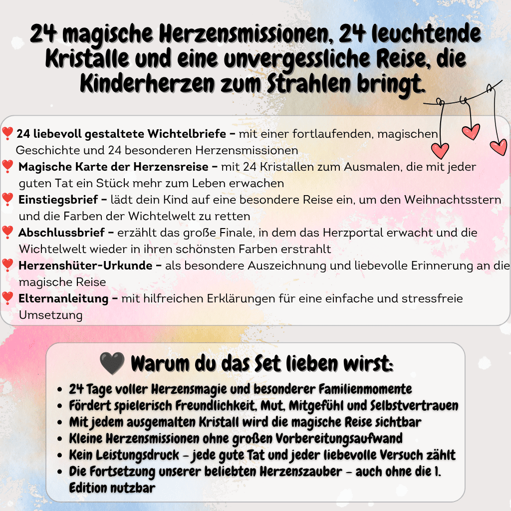 Die magische Herzensreise – 2. Edition | 24 Wichtelbriefe & Herzensmissionen | Printausgabe