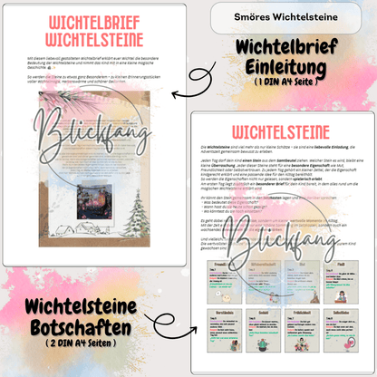 Smöres Wichtelsteine – 24 magische Herzensbotschaften im Miniatur-Set