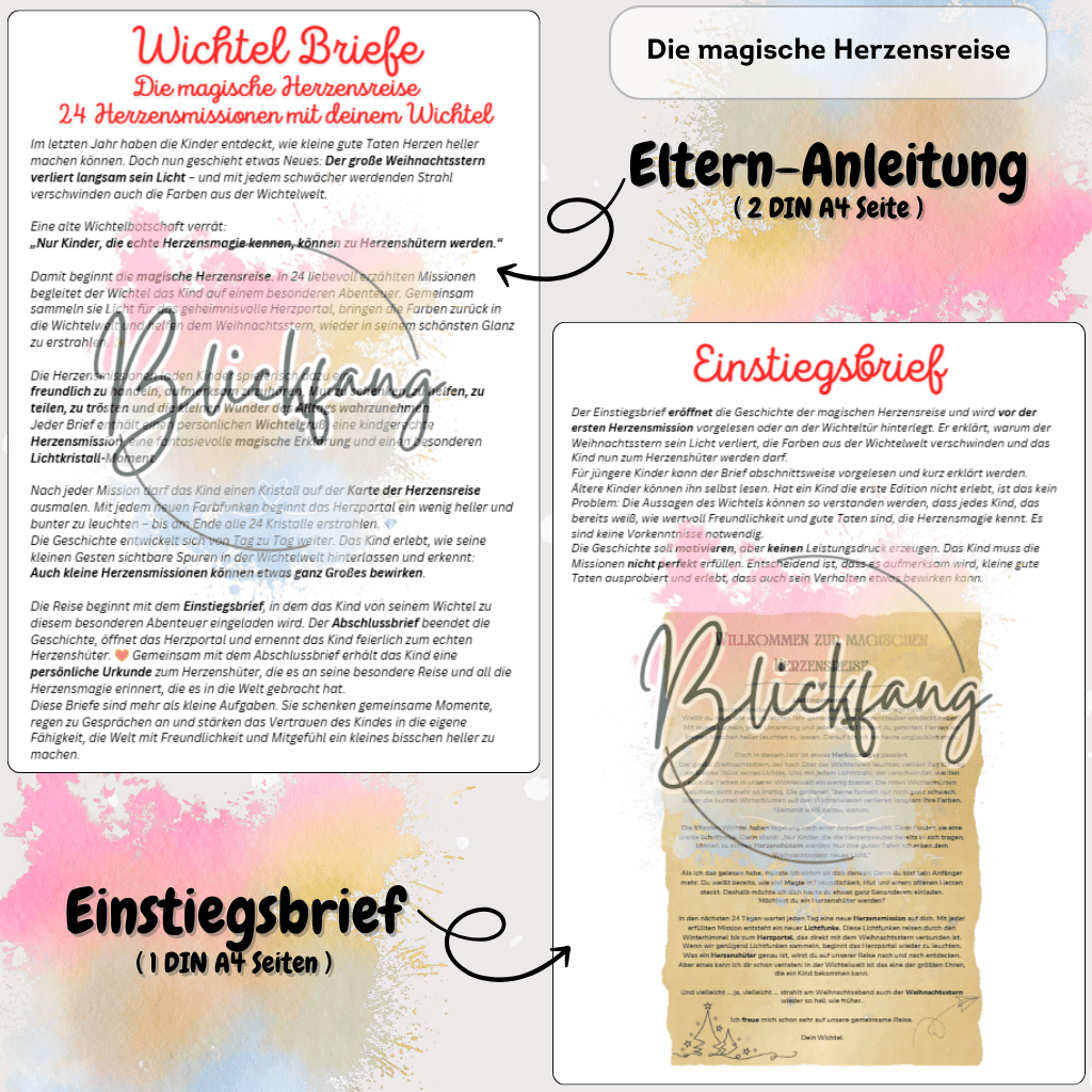 Die magische Herzensreise – 2. Edition | 24 Wichtelbriefe & Herzensmissionen | Printausgabe
