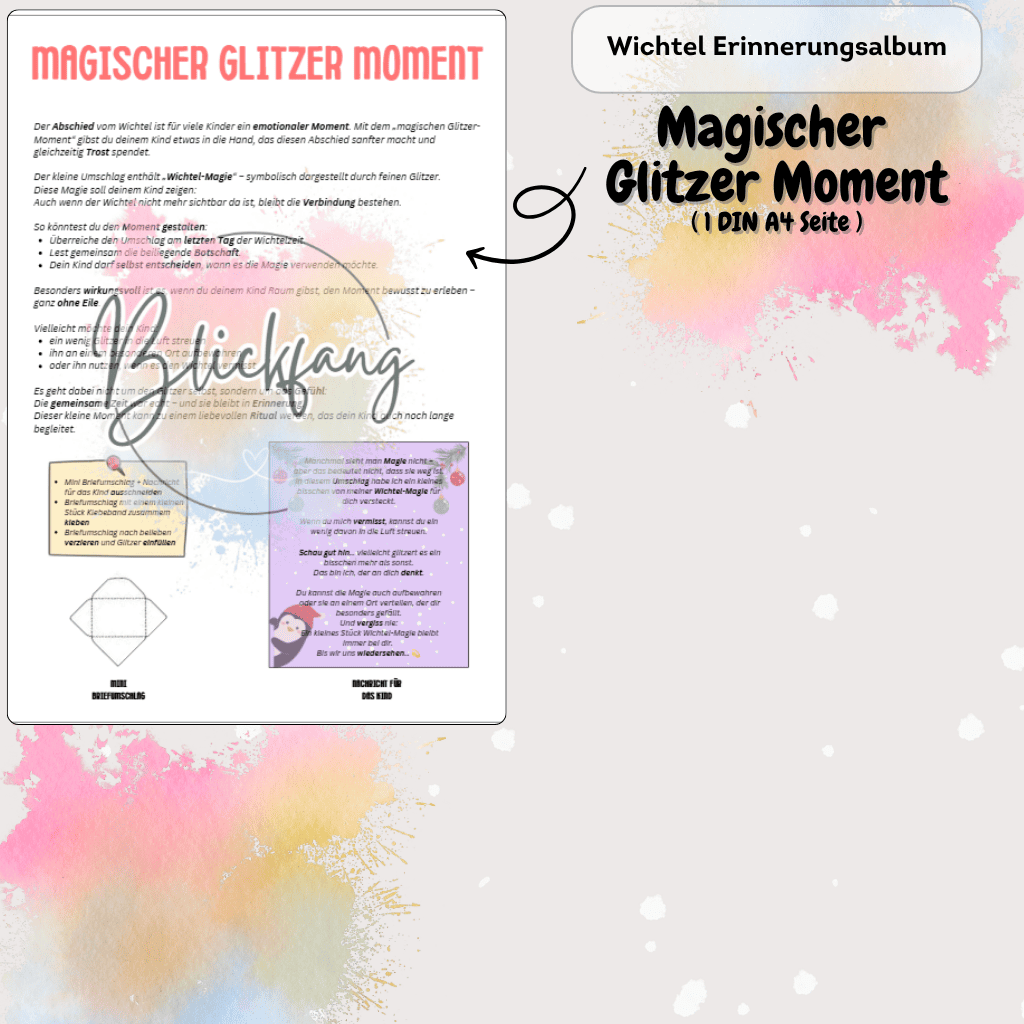 Wichtel-Erinnerungsalbum – Mini-Album für 12 magische Wichtelmomente