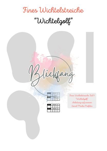 Fines Wichtelstreich Teil 9 „Wichtelgolf“ – kostenlose Bastelvorlage für deine Wichteltür | als PDF zum Ausdrucken, Sofort-Download