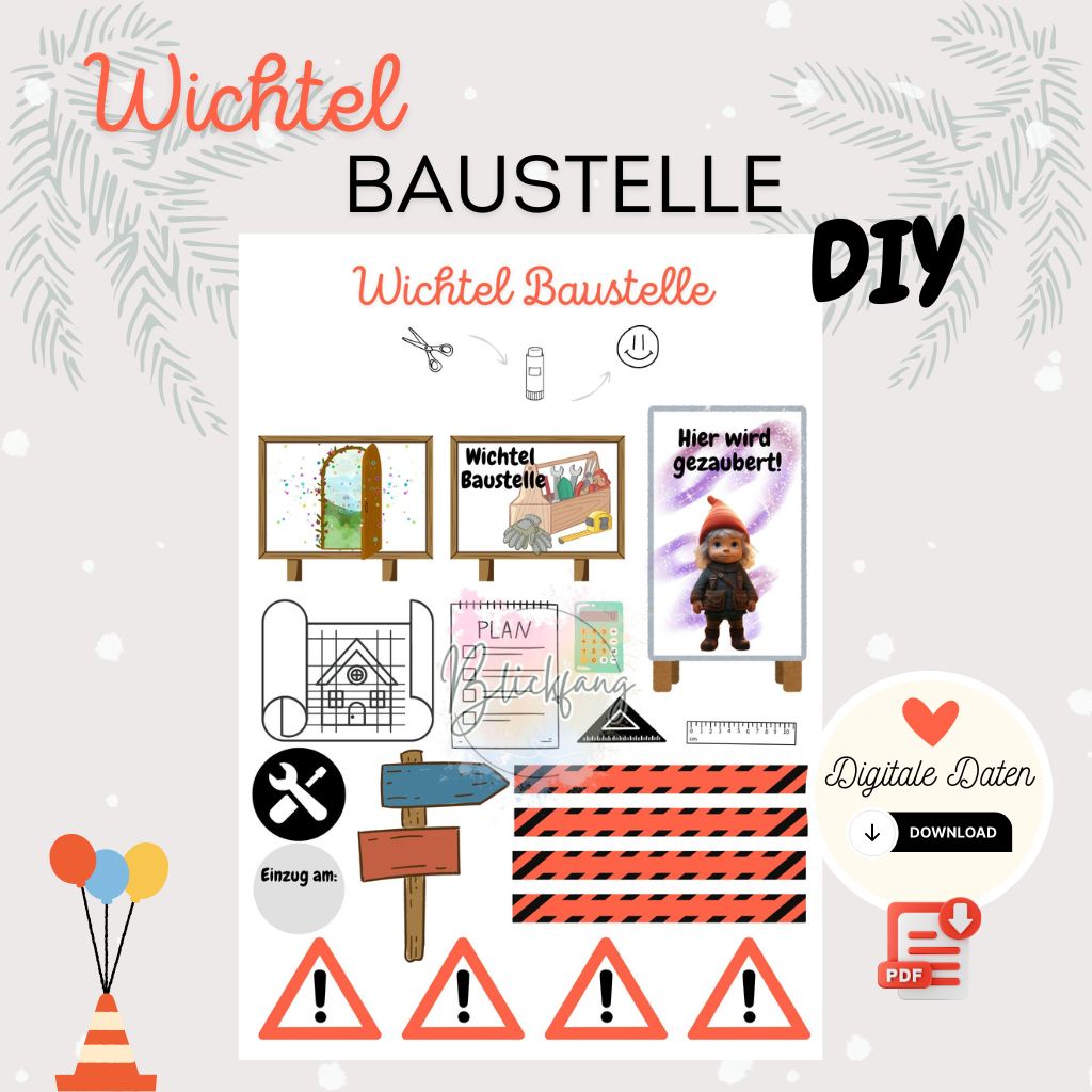 Wichtel Baustelle - DIY Bastelspaß für Kinder