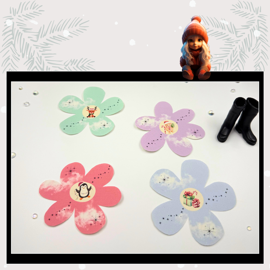 Fines Wichtelstreich Teil 15 „Wichtelblumen“ – kostenlose Bastelvorlage für deine Wichteltür | als PDF zum Ausdrucken, Sofort-Download