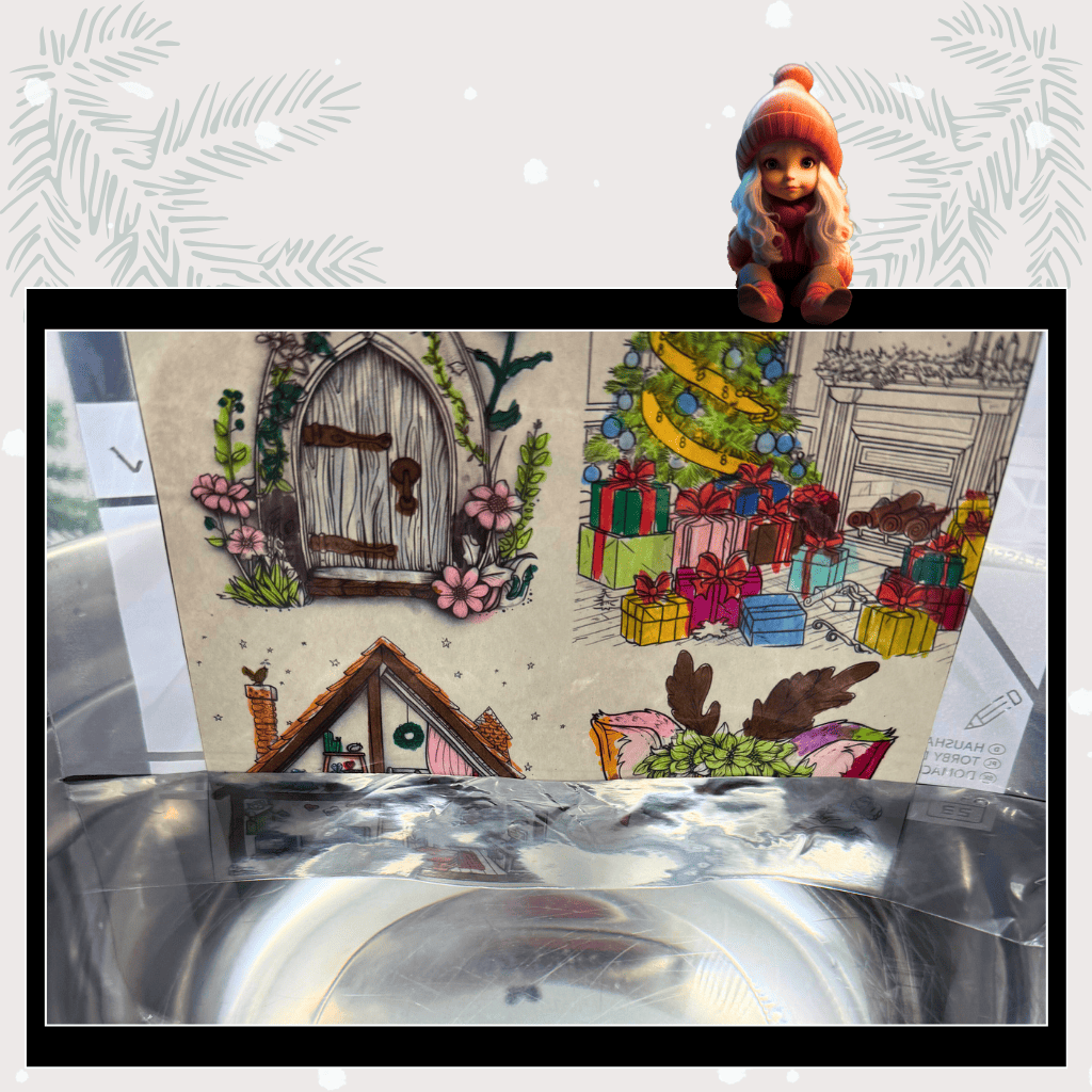 Fines Wichtelstreich Teil 19 „Zauberbilder“ – kostenlose Bastelvorlage für deine Wichteltür | als PDF zum Ausdrucken, Sofort-Download