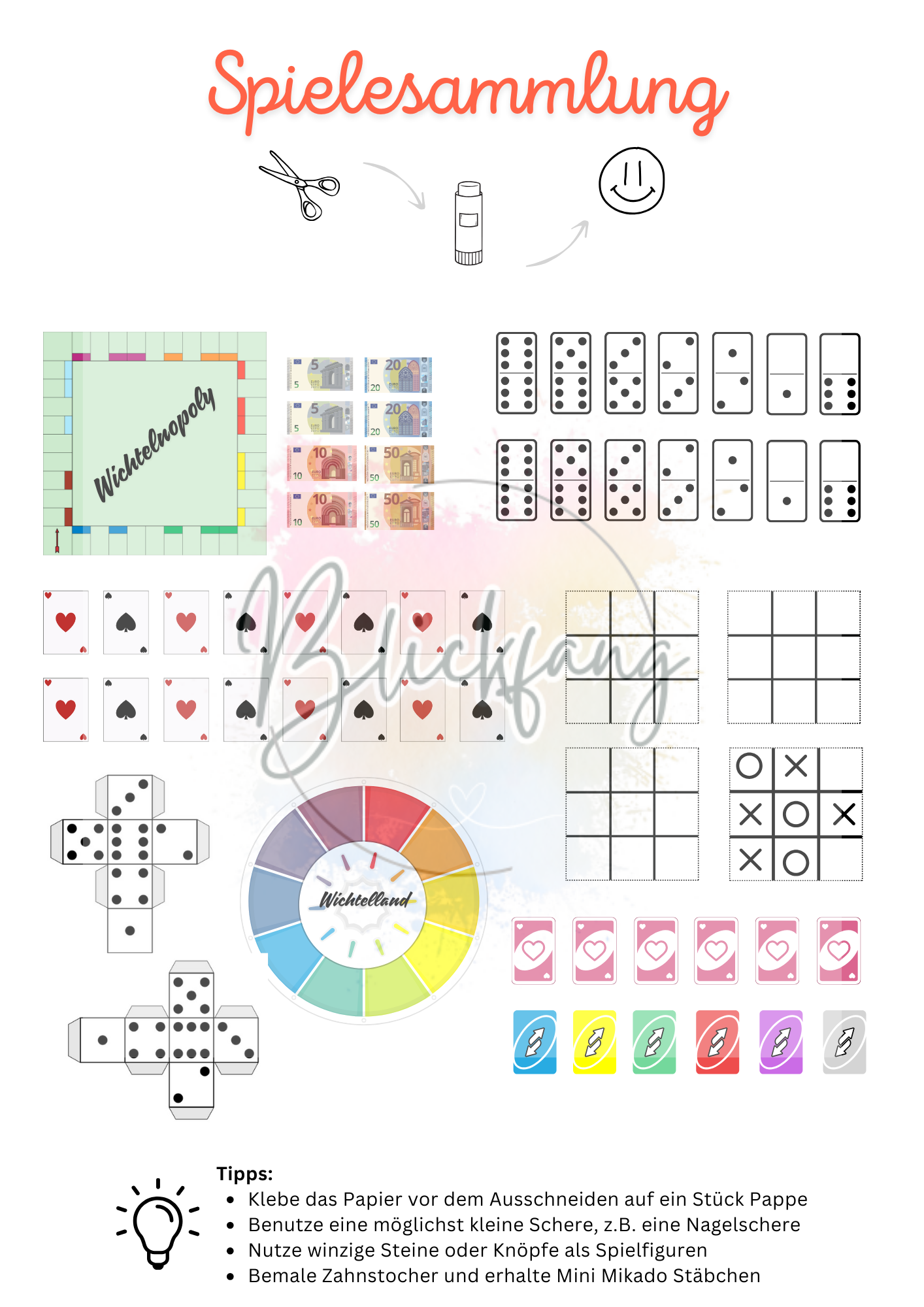 Wichtel Spielesammlung - DIY Bastelspaß für Kinder