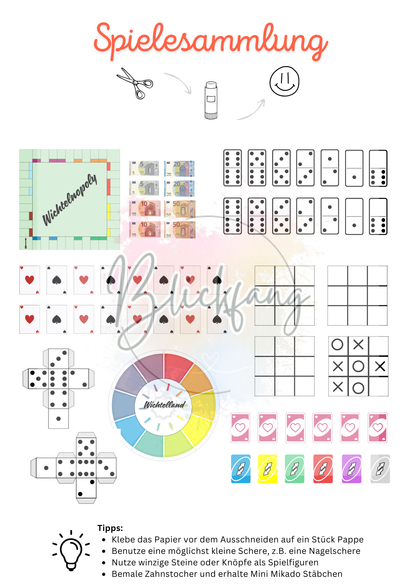 Wichtel Spielesammlung - DIY Bastelspaß für Kinder