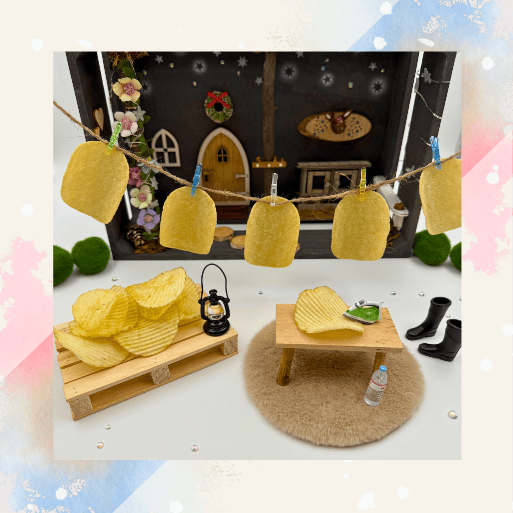 Wichtel Mini-Bügeleisen – Zubehör für Wichtelstreiche und Miniaturwelt