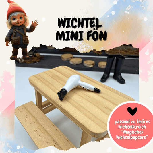 Wichtel Mini-Fön – Zubehör für Wichtelstreiche und Miniaturwelt