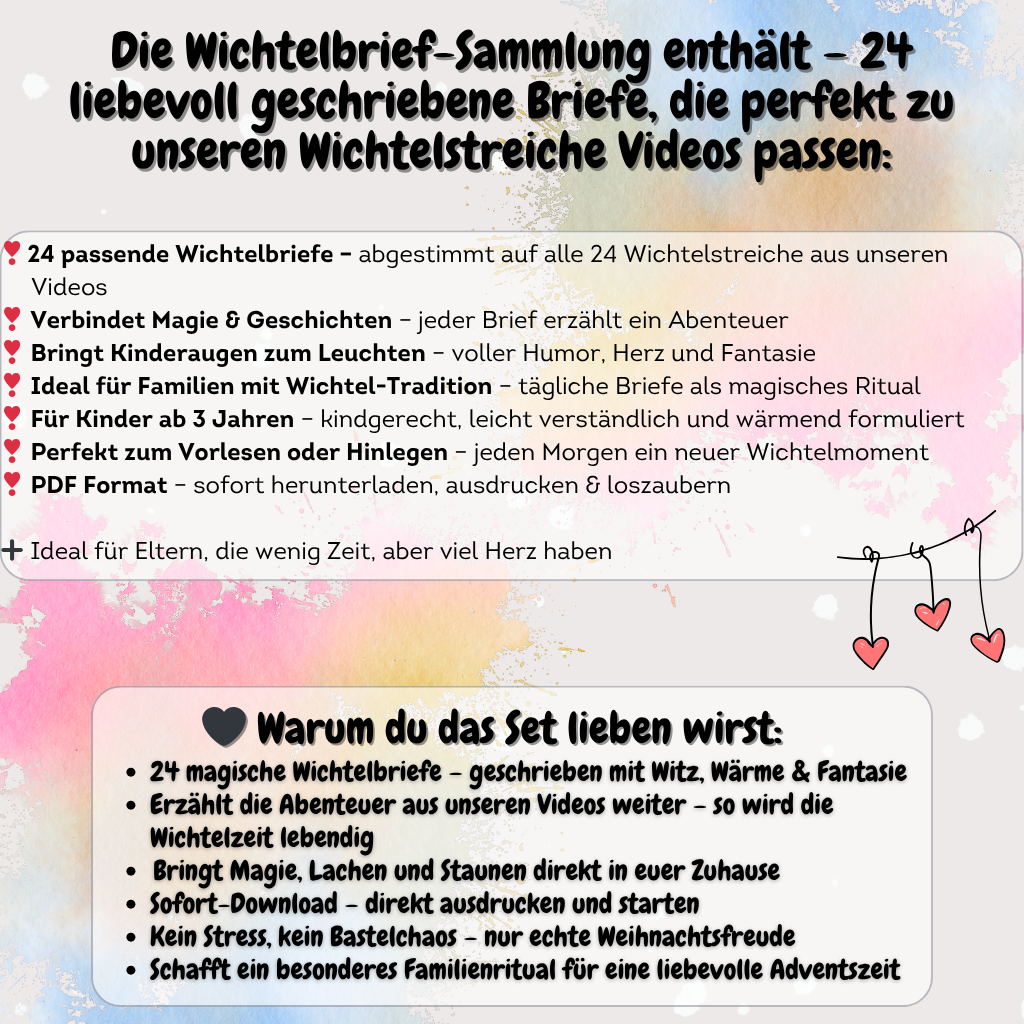 Smöres Wichtelbriefe (Teil 1 – Teil 24) | Passend zu unseren beliebten Wichtelstreichen (3–10 Jahre) |  als PDF zum Ausdrucken, Sofort-Download