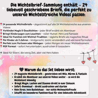 Smöres Wichtelbriefe (Teil 1 – Teil 24) | Passend zu unseren beliebten Wichtelstreichen (3–10 Jahre) |  als PDF zum Ausdrucken, Sofort-Download