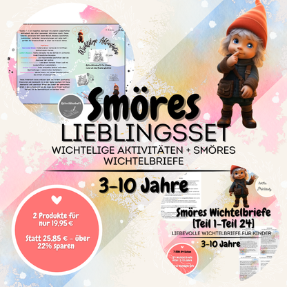 Smöres Lieblingsset: Wichtelige Aktivitäten Heft und Smöres Wichtelbriefe [Teil 1 - Teil 24] |  3–10 Jahre
