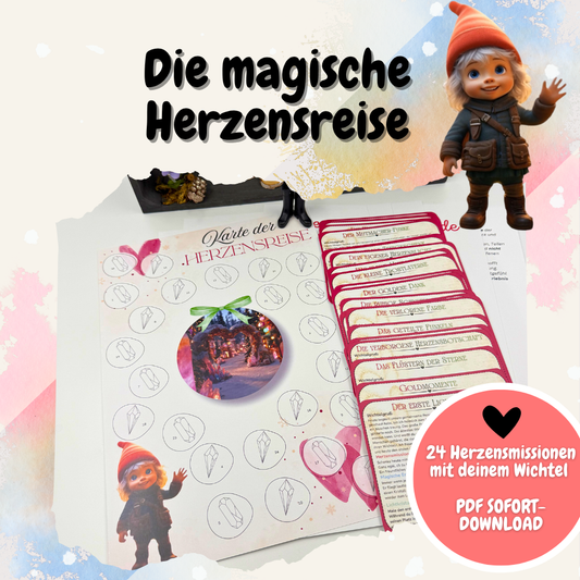 Die magische Herzensreise – 2. Edition | 24 Wichtelbriefe & Herzensmissionen | PDF Sofort-Download