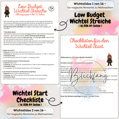 Praktische Checkliste für den Start ins Wichtel-Abenteuer. Unterstützt Eltern dabei, Wichtelsets, Wichtelbriefe und magisches Zubehör für Puppenhaus und Adventskalender zu organisieren. Ideen für günstige Wichtelstreiche mit Wichtel Briefpapier und Zubehör. Perfekt, um Weihnachten mit einem Wichtelset voller Magie und kreativer Briefe unvergesslich zu machen.