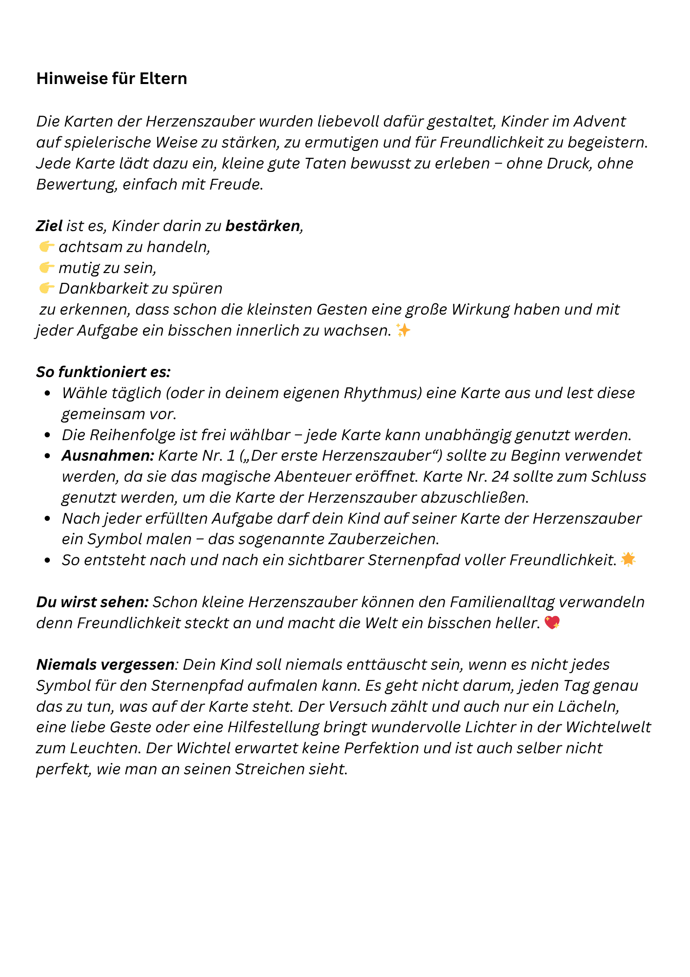 Infobrief für Eltern: So begleitest du dein Kind liebevoll durch die magische Wichtelzeit – mit Herz, Leichtigkeit und wenig Aufwand.